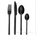 Black cutlery set